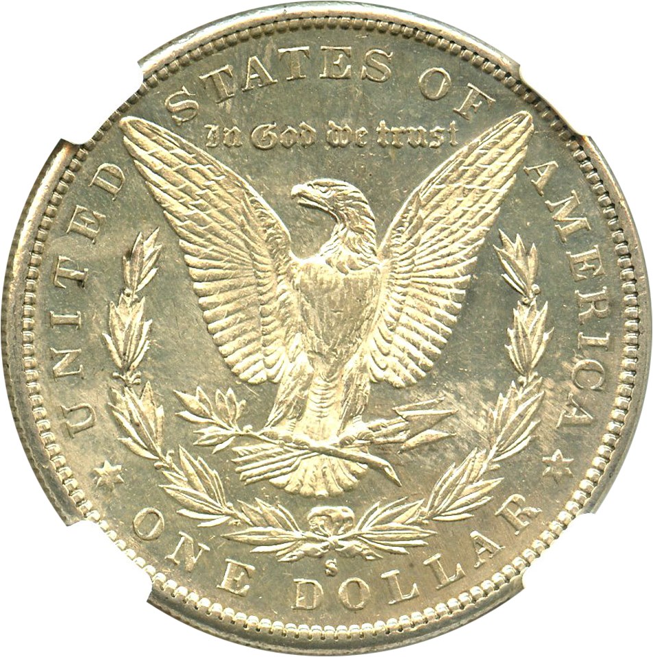 image for: 1886-S $1 NGC/CAC AU58 PL