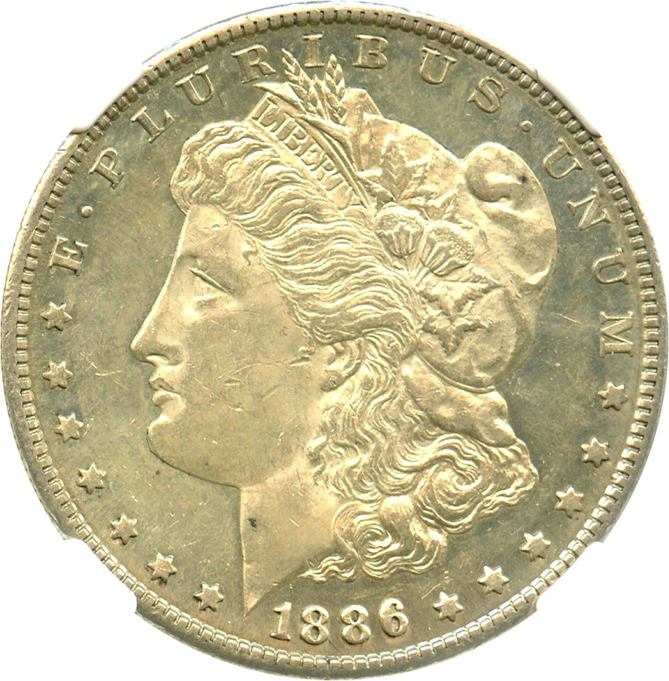 image for: 1886-S $1 NGC/CAC AU58 PL