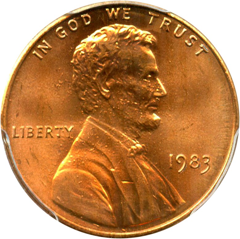 image for: 1983 1c PCGS MS67 RD - No Reserve!