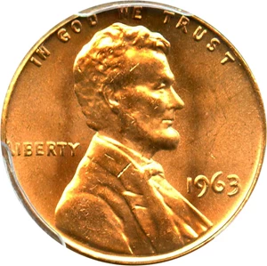 image for: 1963 1c PCGS MS65 RD - No Reserve!