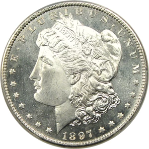 image for: 1897 $1 PCGS/CAC MS66+ PL
