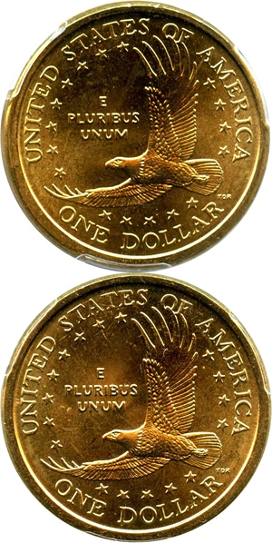 image for: Lot of 2008-P Sac $1: Both PCGS MS67 (2 Coins) - No Reserve!