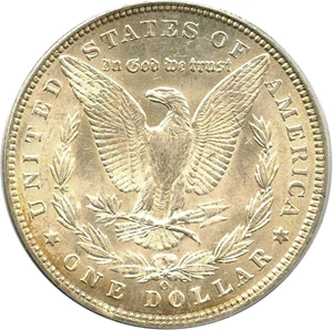 image for: 1887-O $1 PCGS AU58 (VAM-2, Double 1, Triple 7)