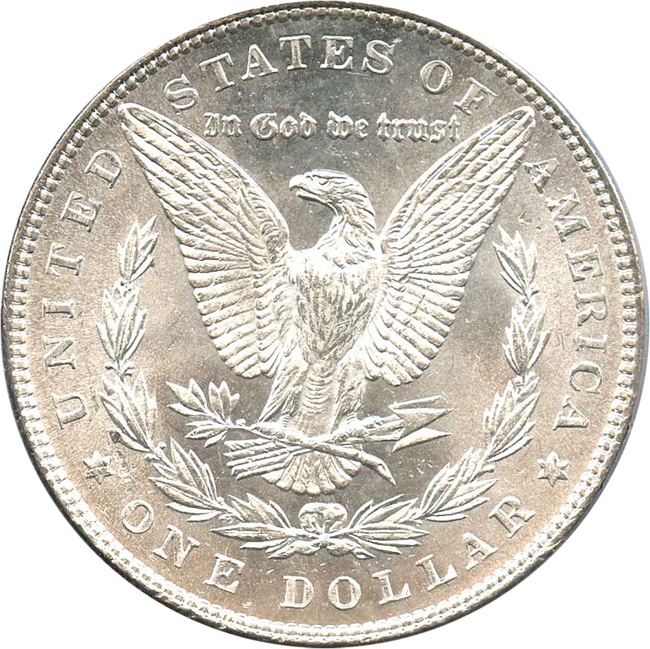 image for: 1886 $1 PCGS MS64 (VAM-21, Line in M, MPD)