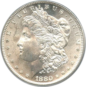 image for: 1880-S $1 PCGS MS64 (VAM-8, 8/7, Medium S)
