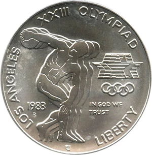 image for: 1983-D Olympic $1 PCGS MS69 - No Reserve!