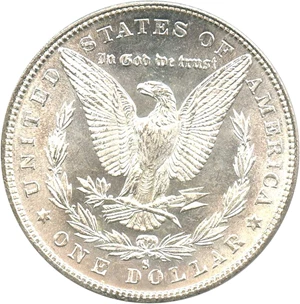 image for: 1880-S $1 PCGS MS64 (VAM-10, 8/7, Crossbar)