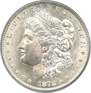 image for: 1878 7/8TF $1 PCGS Genuine (Strong, VAM-36, 7/4)