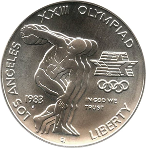 image for: 1983-S Olympic $1 PCGS MS69 - No Reserve!