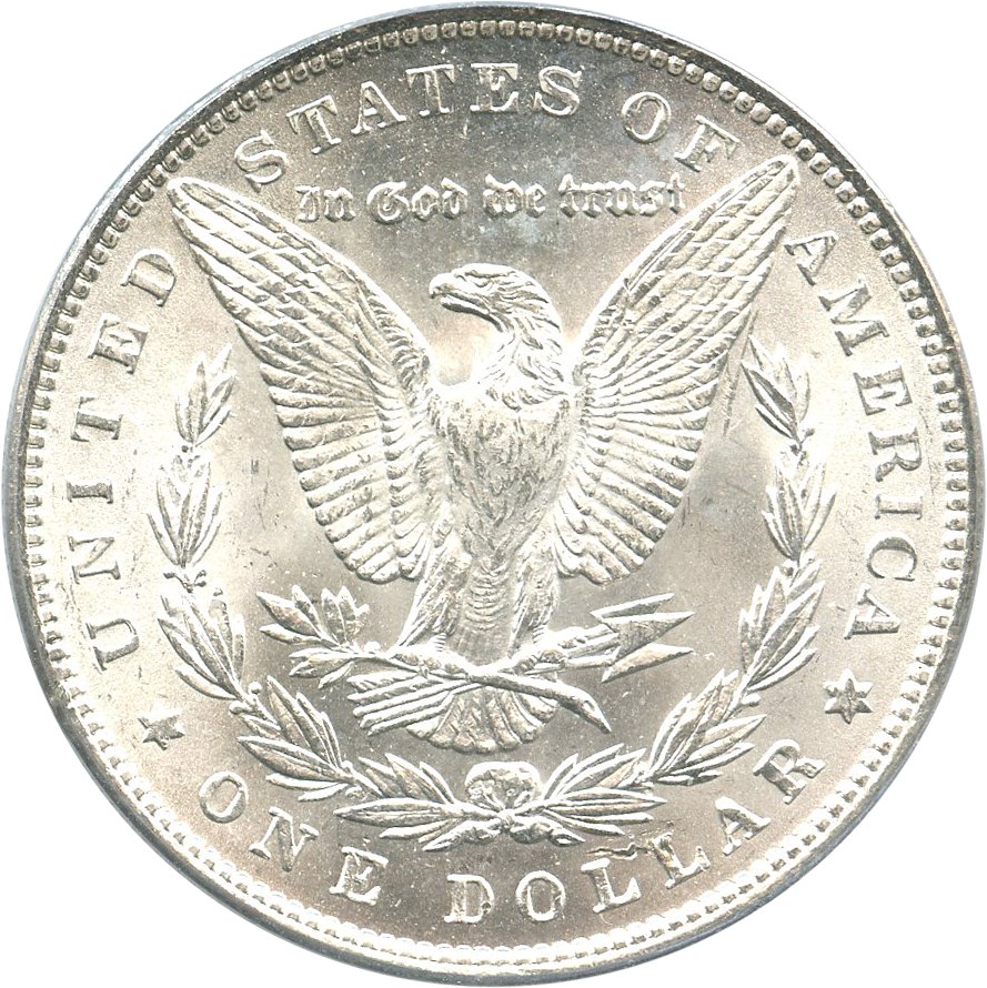 image for: 1888 $1 PCGS MS63 (VAM-6, Doubled Reverse)