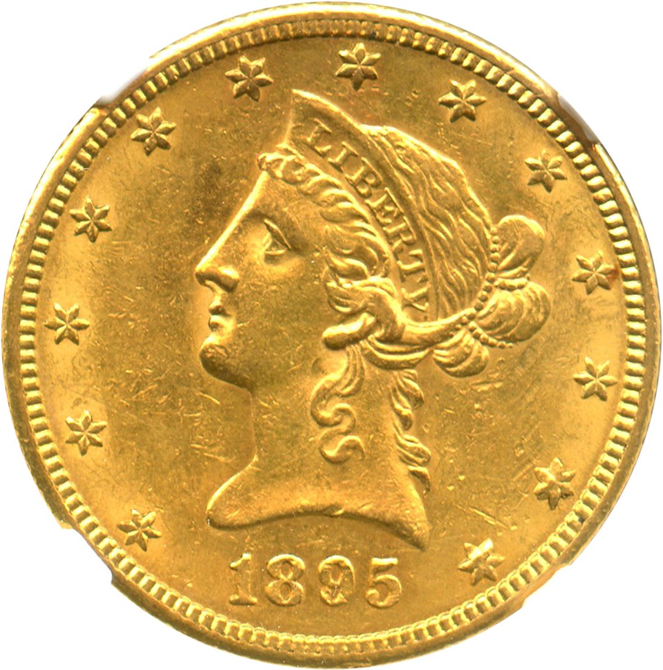 image for: 1895-S $10 NGC MS60