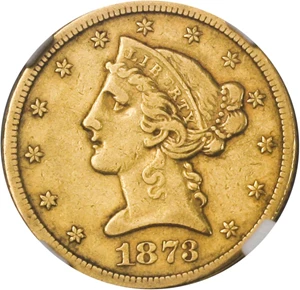 image for: 1873-S $5 NGC XF40