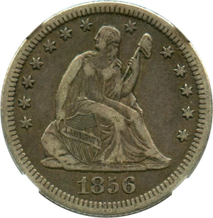 image for: 1856-O 25c NGC/CAC XF40