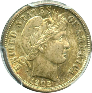 image for: 1902 10c PCGS/CAC MS64