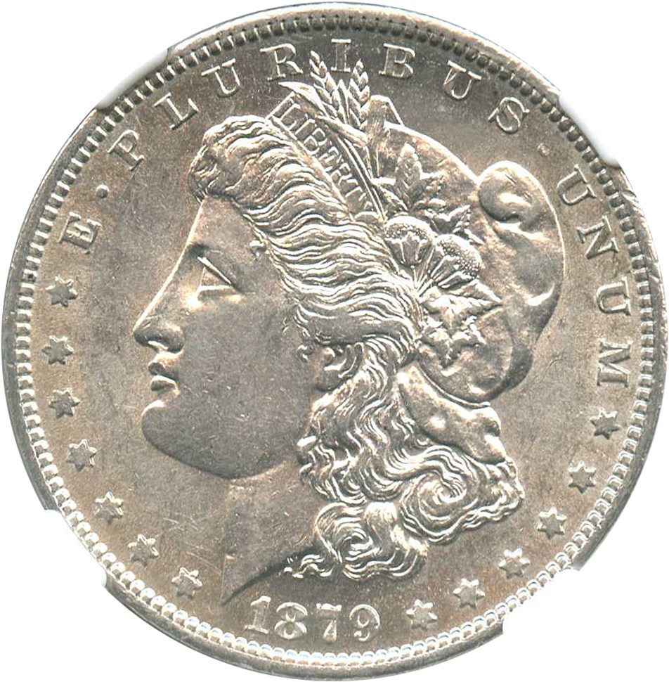 image for: 1879-O $1 NGC AU55 (VAM-28, O/Horizontal O)