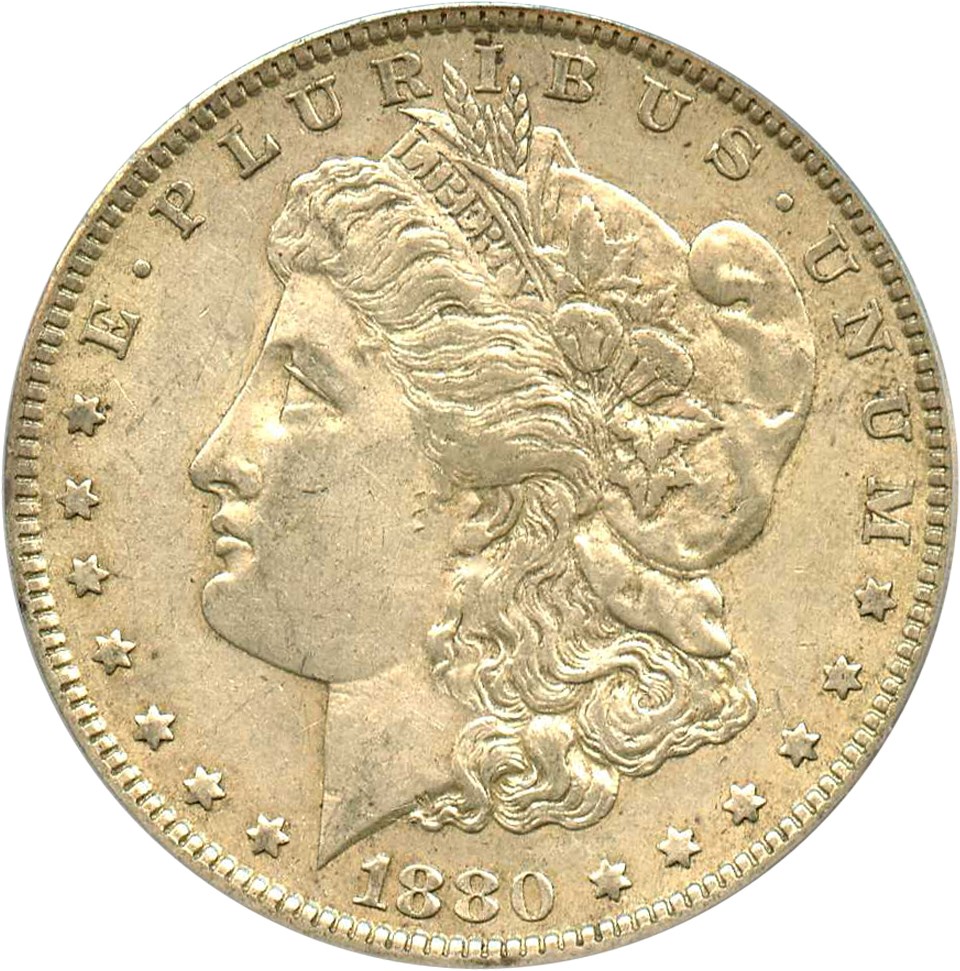 image for: 1880-O $1 PCGS XF45 (VAM-6A, 8/7, Ear)