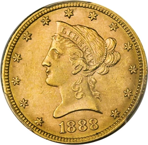 image for: 1888-S $10 PCGS MS63