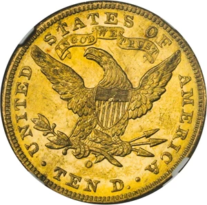 image for: 1893-O $10 NGC MS61