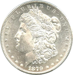 image for: 1879-S $1 PCGS MS62 (VAM-9, Reverse of 1878)