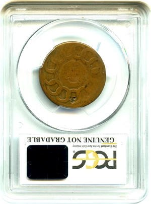 image for: 1787 Fugio PCGS Genuine Good Details (4 Cinquefoils, STATES UNITED, Damage)