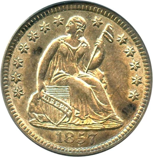 image for: 1857-O H10c PCGS AU58