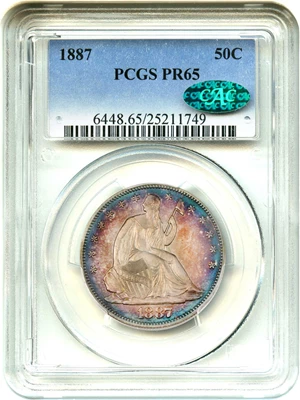 image for: 1887 50c PCGS/CAC Proof 65