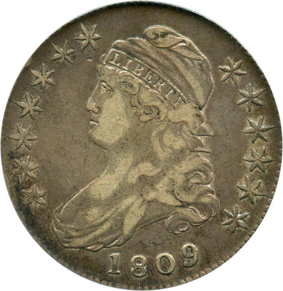 image for: 1809 50c PCGS VF30 (III Edge)