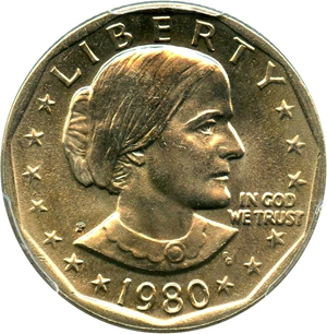 image for: 1980-P SBA $1 PCGS MS66