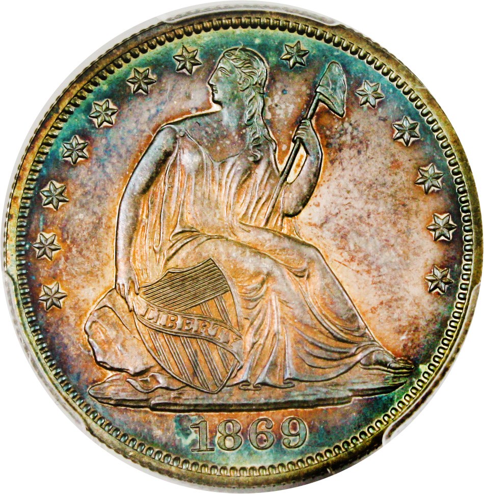 image for: 1869 50c PCGS Proof 64