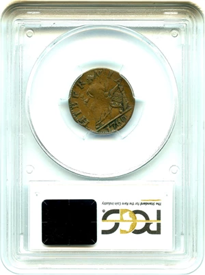 image for: 1760 Hibernia-Voce Populi Farthing PCGS/CAC VF35 (Large Letters) - No Reserve!