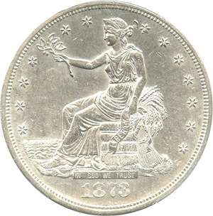 image for: 1873-S Trade$ PCGS AU55