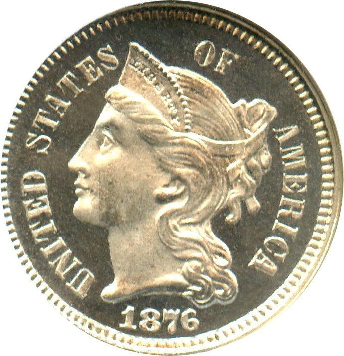 image for: 1876 3cN NGC/CAC Proof 66 CAM (NGC Star)