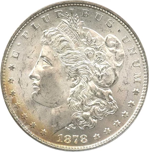 image for: 1878 7TF $1 NGC MS63 (Reverse of 1879, VAM-203, Short Leaf) - No Reserve!