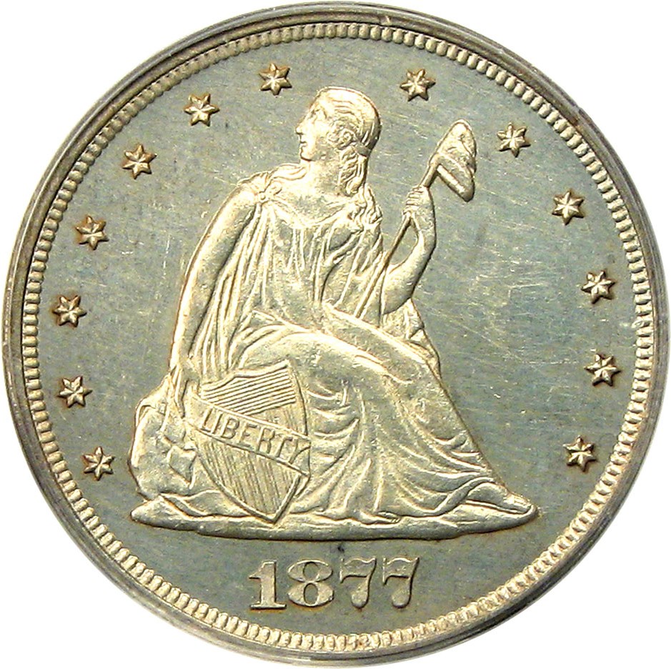 image for: 1877 20c PCGS/CAC Proof 63