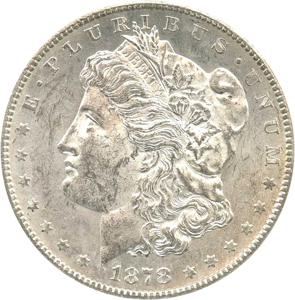 image for: 1878-CC $1 NGC MS61 (VAM-11, Lines in Wing) - No Reserve!