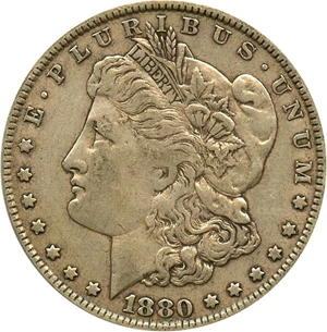 image for: 1880 $1 PCGS XF40 (VAM-1A, Knobbed 8) - No Reserve!