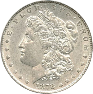 image for: 1878 7TF $1 PCGS AU55 (Reverse of 1879, VAM-220, Tripled R) - No Reserve!