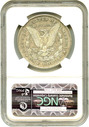 image for: 1878-CC $1 NGC AU53 (VAM-18, Doubled Leaves) - No Reserve!