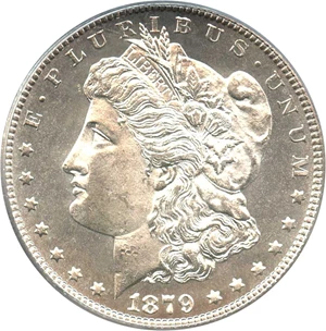 image for: 1879-S $1 PCGS/CAC MS62 (VAM-9, Reverse of 1878)