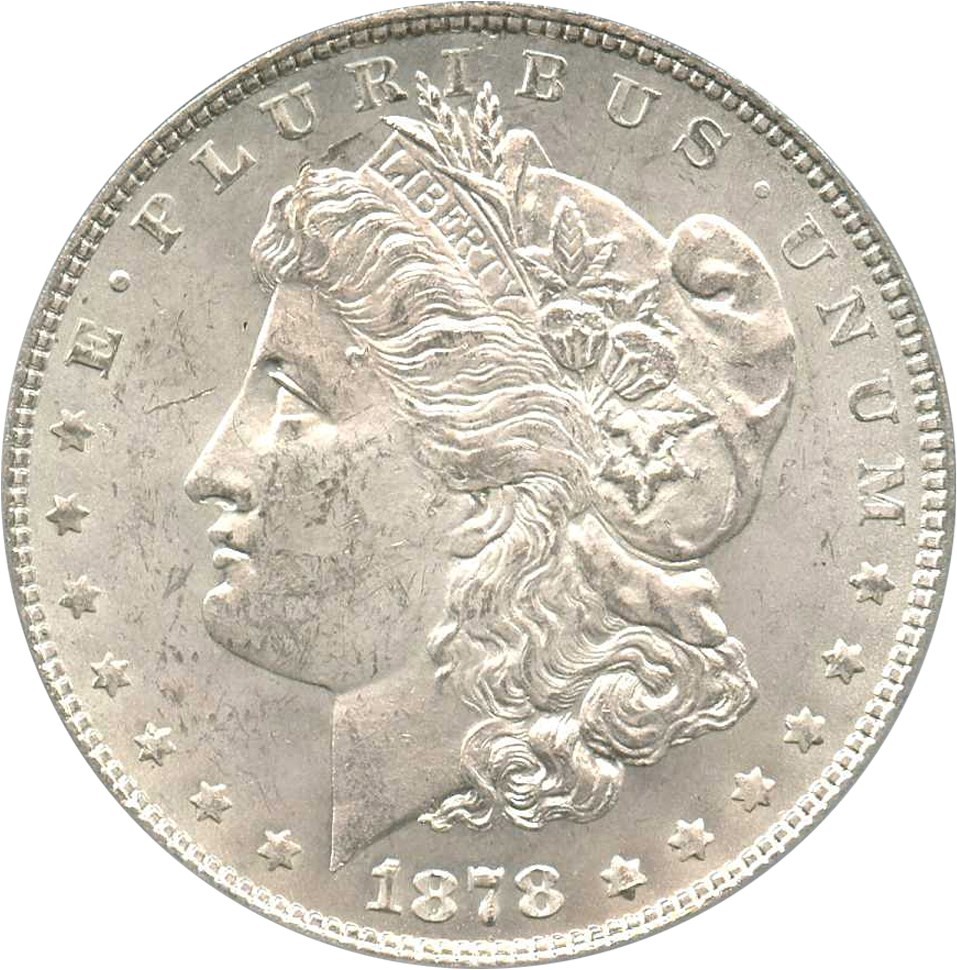 image for: 1878 7TF $1 PCGS/CAC MS63 (Reverse of 1878, VAM-83, High 1)
