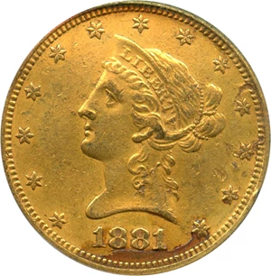 image for: 1881-S $10 NCS Genuine (ex: GSA Hoard) - No Reserve!