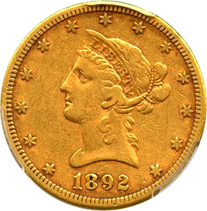 image for: 1892-S $10 PCGS/CAC VF30 - No Reserve!
