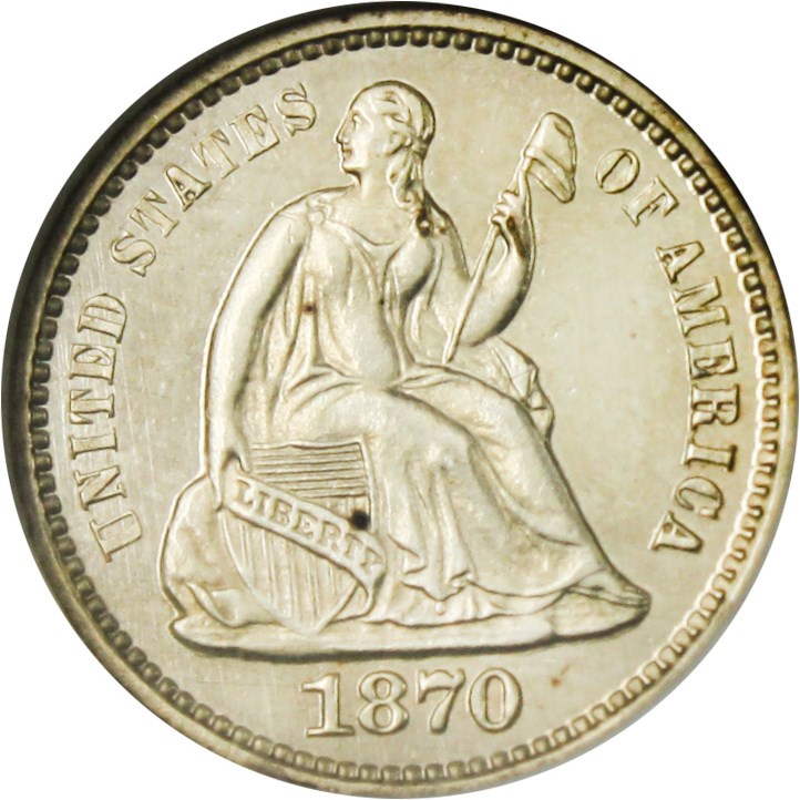 image for: 1870 H10c NGC Proof 64 - No Reserve!