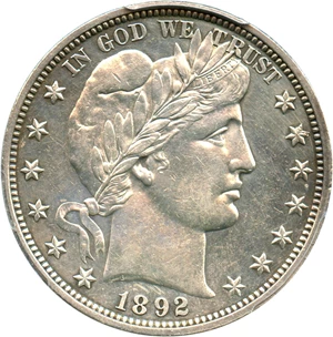 image for: 1892 50c PCGS Proof 58