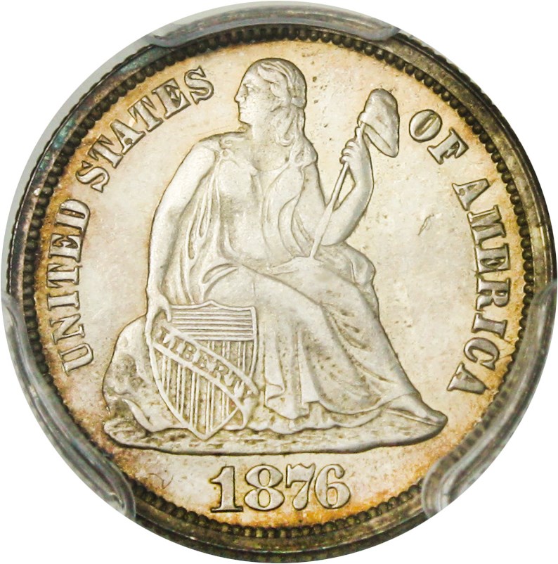image for: 1876 10c PCGS Proof 63