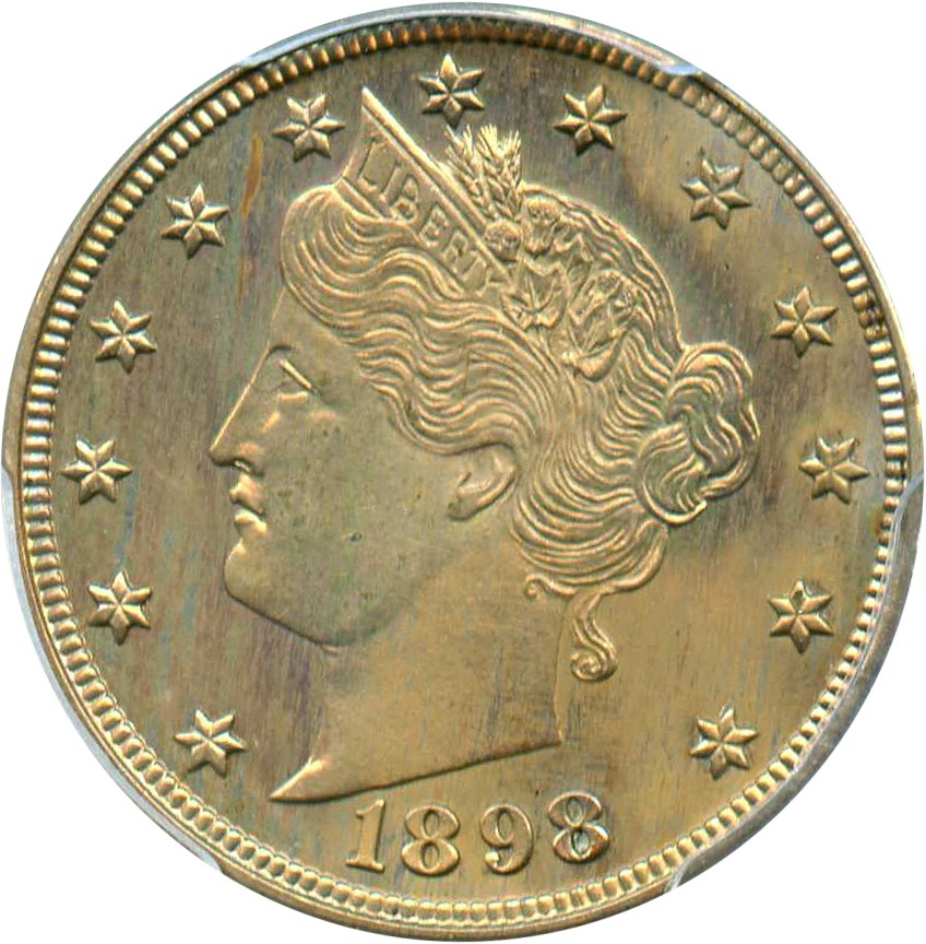 image for: 1898 5c PCGS Proof 63