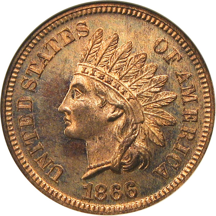 image for: 1866 1c NGC Proof 65 RD