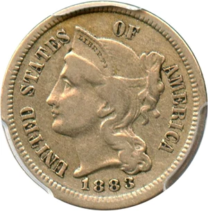 image for: 1883 3cN PCGS VF35