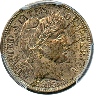 image for: 1915-S 10c PCGS MS64