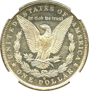 image for: 1879-O $1 NGC MS61 DMPL